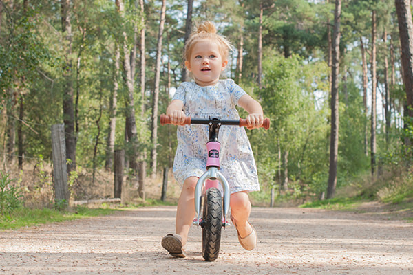 Rosafarbener Rahmen mit silberner Vordergabel