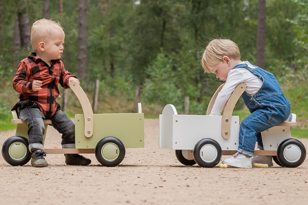 Teun (1 Jahr) und Sef (14 Monate) beide 80 cm groß.