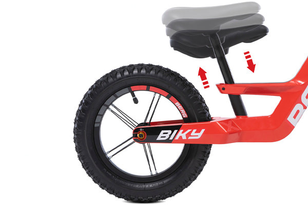 Stufenlos verstellbarer Sattel