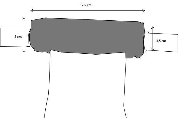 Die Abmessungen im befestigten Zustand