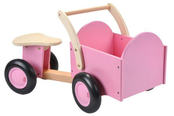 Holz Rutschauto in Rosa von New Classic Toys.