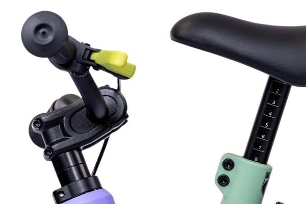 Verstellbarer Sattel und Lenker