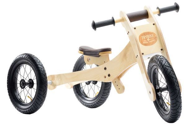 Trybike 4 in 1 Holz Braun Laufradxl.de