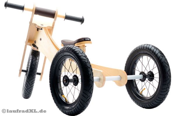 Die breiten Luftreifen bieten hohen Fahrkomfort.