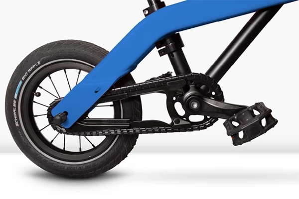 Umrüstbar auf ein Kinderfahrrad mit Pedalen